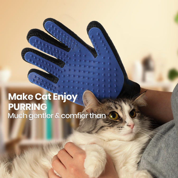 Pet Hair Remover Glove - Gentle Pet Grooming Glove Brush
