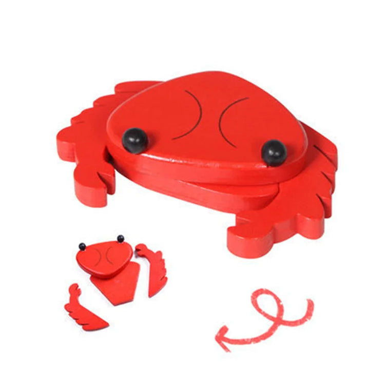 Montessori Magnetic Animal Play House Wooden Edu Toys