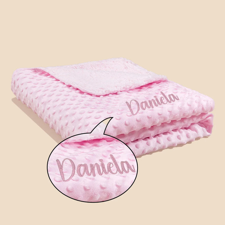 Custom Name Pet Blanket Soft Minky Dog Travel Mat