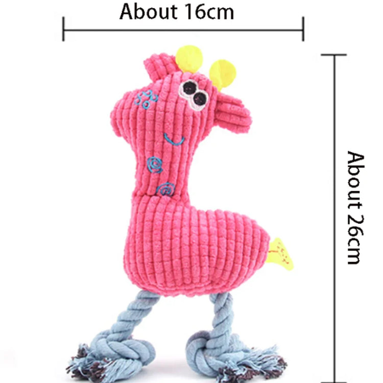 Dogs Plush Interactive Chew Teeth Grinding Squeak Toy Puppy Kitten