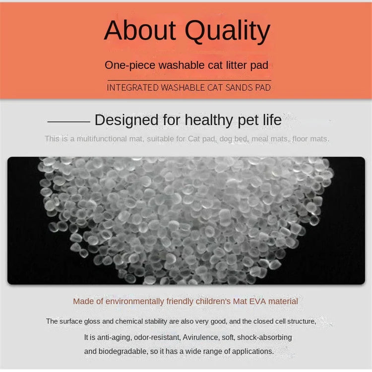 Double Layer Cat Litter Mat Waterproof Toilet Rug