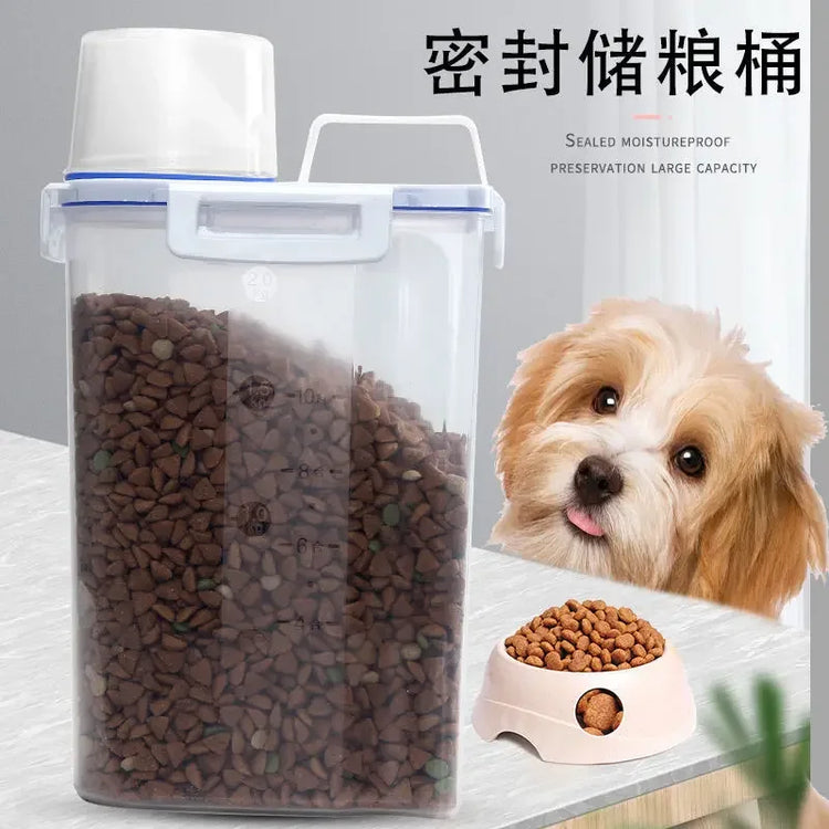 Cat Dog Food Storage Container Sealed Plastic Airtight