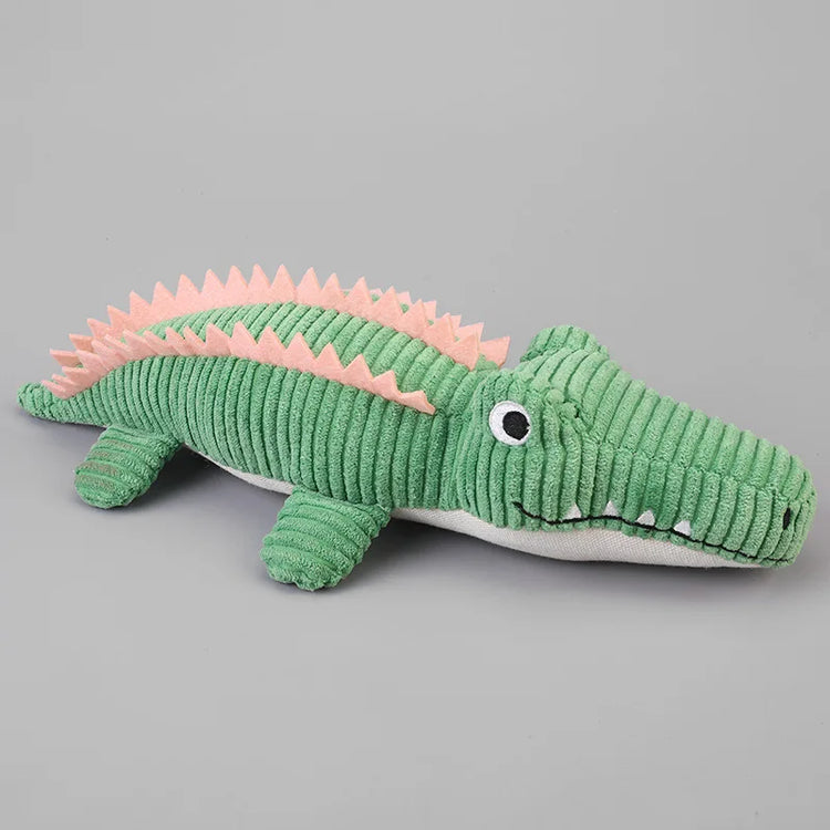 Realistic Crocodile Plush Squeaky Chew Puppy Teeth Toy