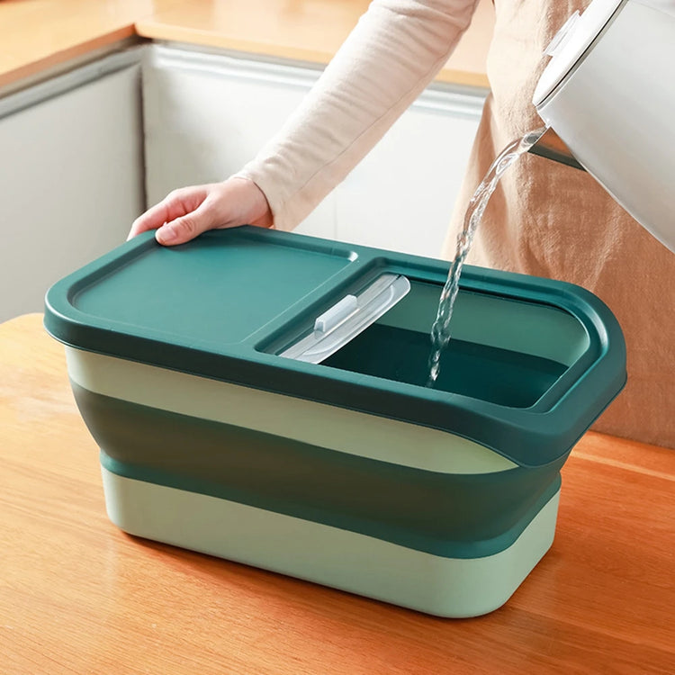 Collapsible Cat Dog Food Storage Container Airtight Box
