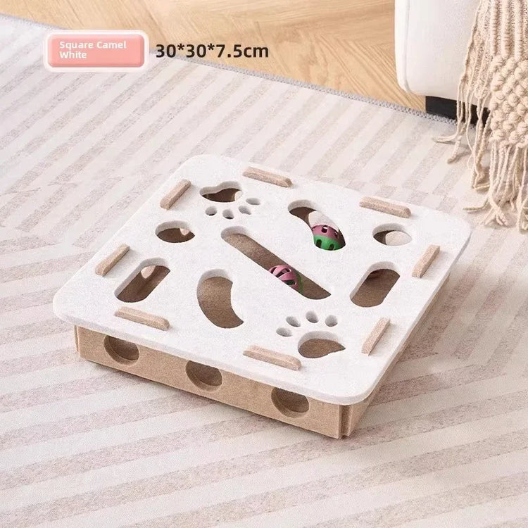 Cat Puzzle Toy Felt Box Exercise Ball Indoor Hunting