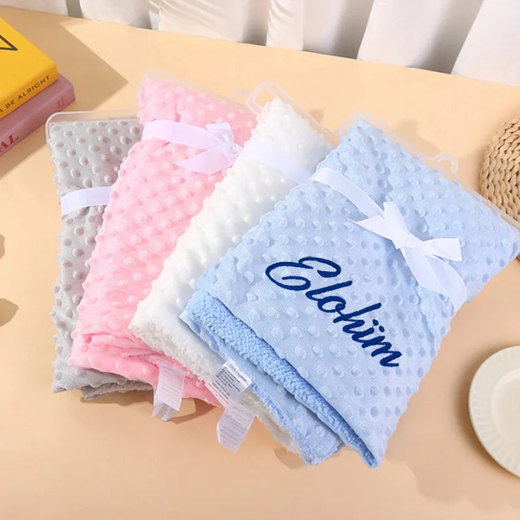 Custom Name Pet Blanket Soft Minky Dog Travel Mat