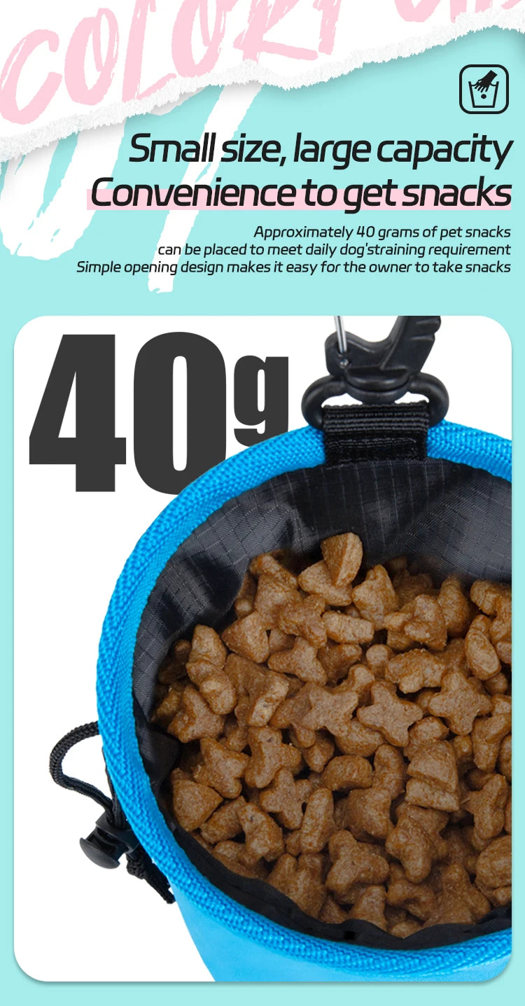 Portable Dog Training Snack Bag Outdoor Waist Bag