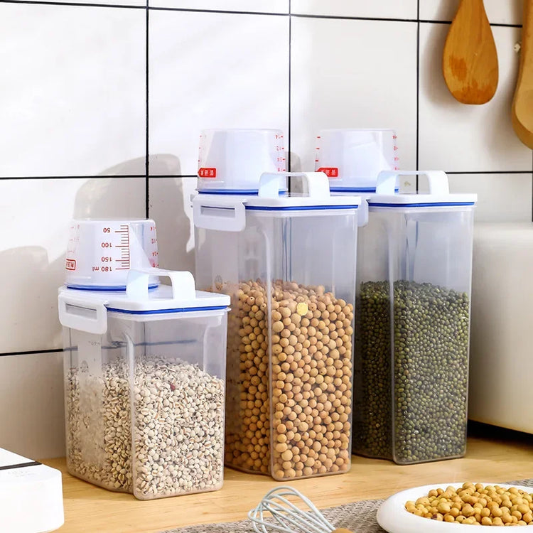 Cat Dog Food Storage Container Sealed Plastic Airtight