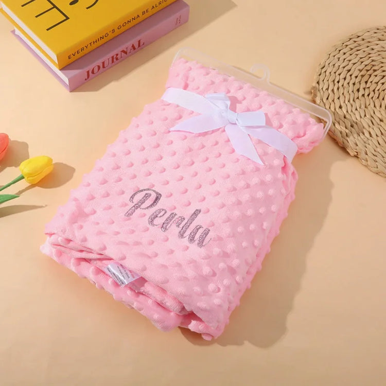 Custom Name Pet Blanket Soft Minky Dog Travel Mat