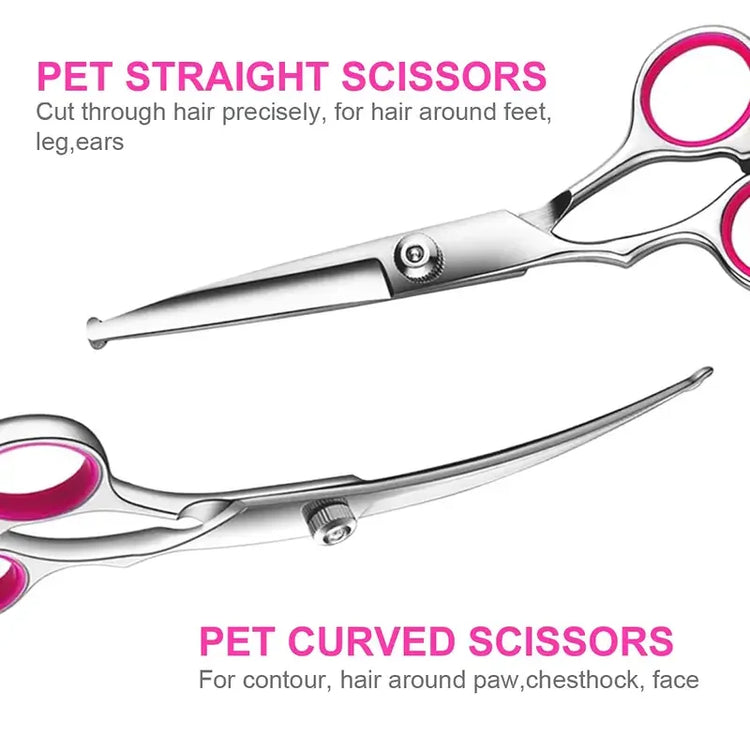 Pet Safe Grooming Scissors Stainless Steel Dog Shears