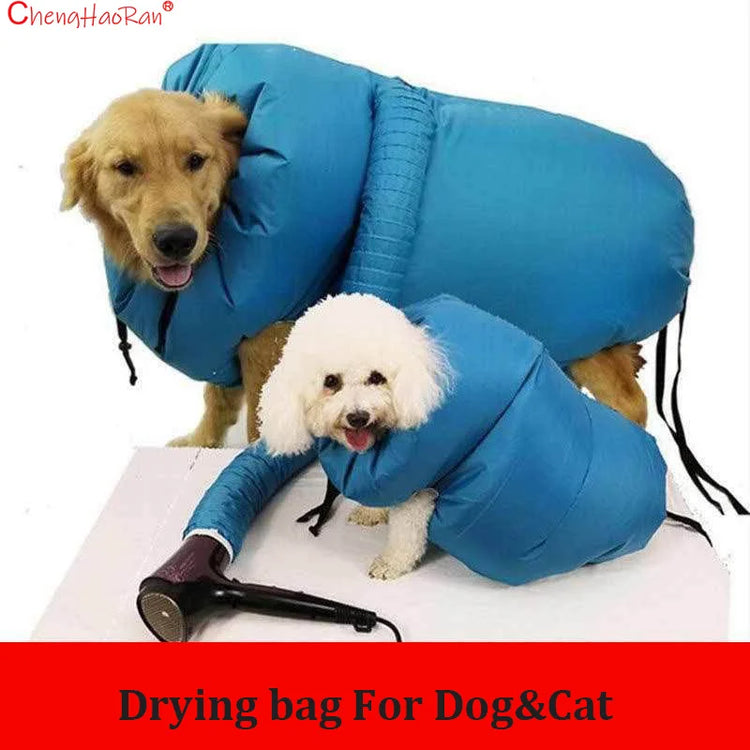 Pet Drying Bag Hair Dryer Cats Dogs Quick Dry Box