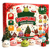 Dumpling Squishy Advent Calendar – 24 Days of Cute Christmas Squishies + 1 Bonus Toy (25 Pieces)