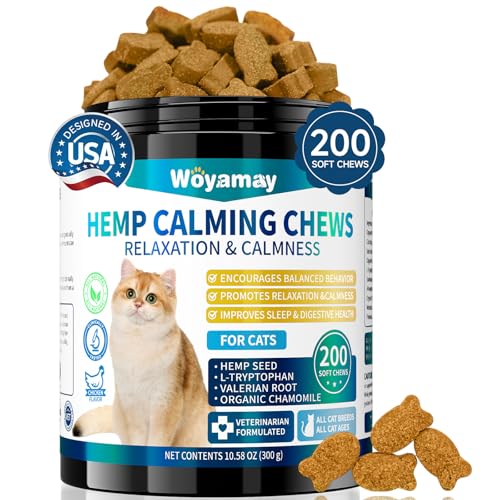 200 Treats Calming Treats for Cats for Anxiety & Stress Relief