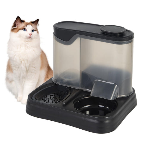 Gravity Pet Feeder and Water Dispenser Set