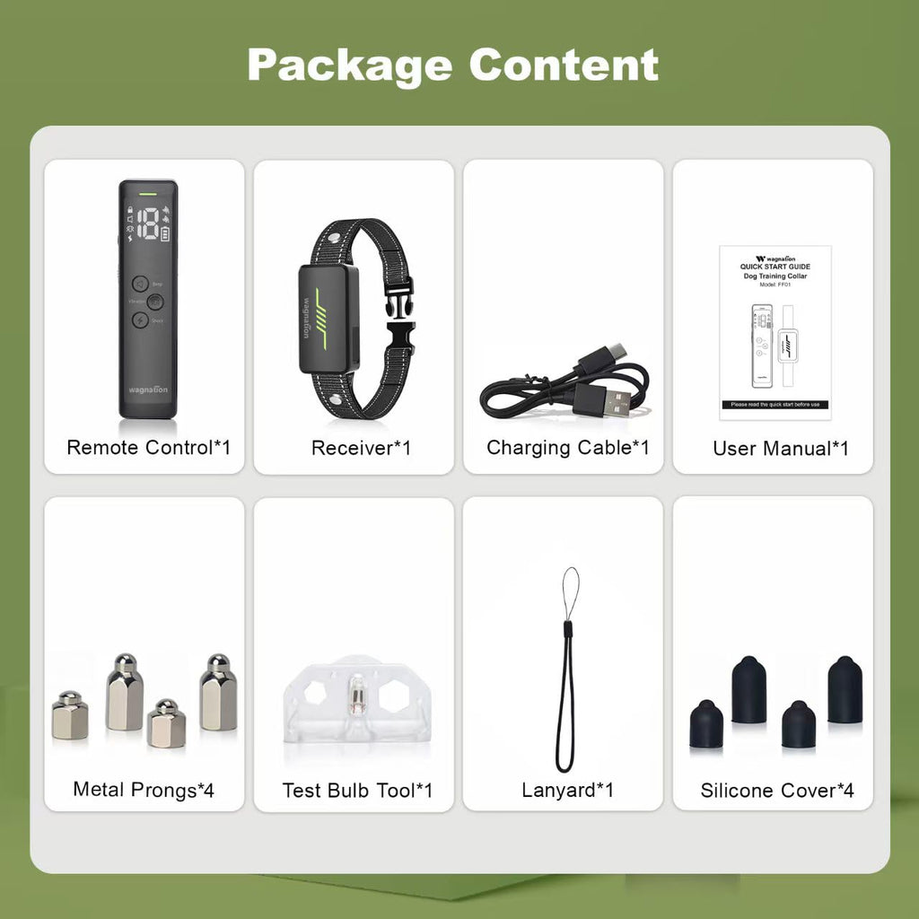 wagnation Shock Collar for Dogs with Remote Control