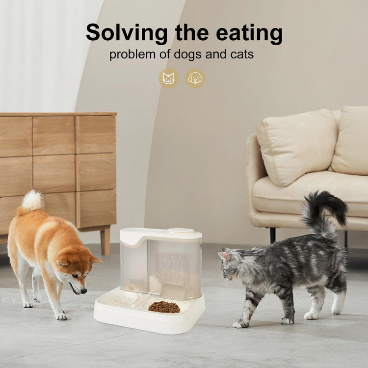 Gravity Pet Feeder and Water Dispenser Set