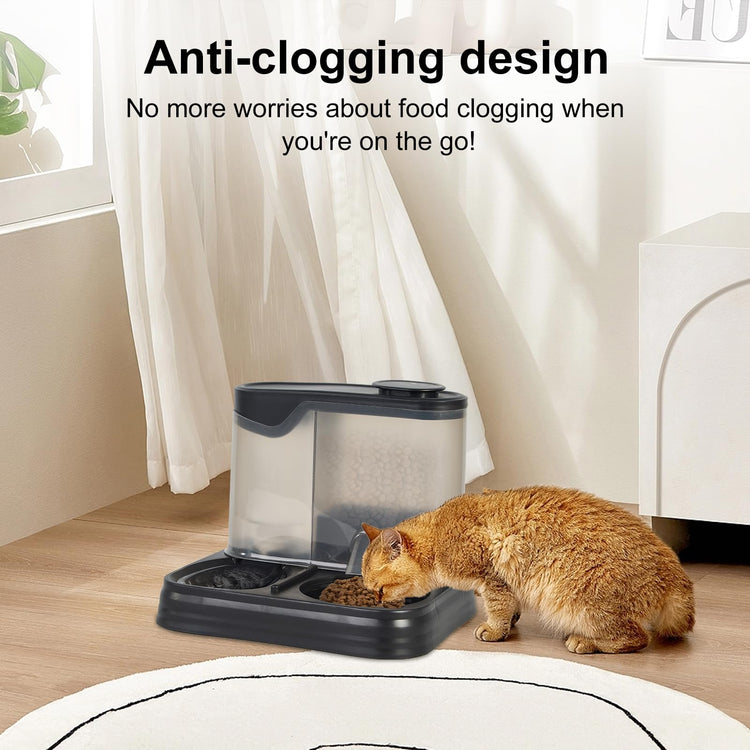Gravity Pet Feeder and Water Dispenser Set