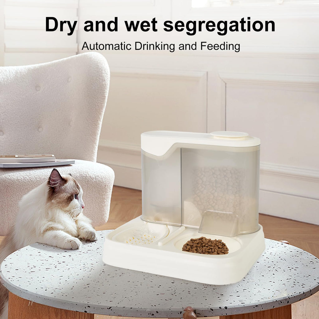 Gravity Pet Feeder and Water Dispenser Set