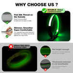 Light Up Dog Collar, Multicolor LED Dog Collar with 7 Lighting Modes