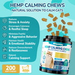 200 Treats Calming Treats for Cats for Anxiety & Stress Relief