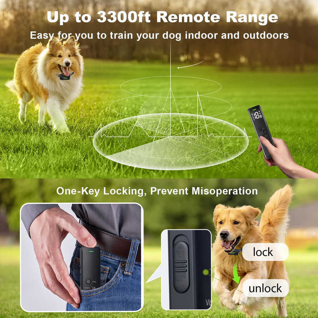 wagnation Shock Collar for Dogs with Remote Control