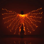LED Wings Belly Dance Wings Isis Halloween Wings Prop Shining LED Lamp Wings Belly Dance Costumes Accessories Sticks Adult Child