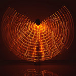 LED Wings Belly Dance Wings Isis Halloween Wings Prop Shining LED Lamp Wings Belly Dance Costumes Accessories Sticks Adult Child