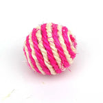 5pcs Cat Sisal Rope Ball Teaser Scratch Chew Toy Pet