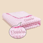 Custom Name Pet Blanket Soft Minky Dog Travel Mat