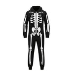 Parent-child Party Scary Skulls Cosplay Suits Luminous Skeleton Shape Costumes for Kids Adults Families Halloween Cos Clothing