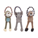 Dogs Plush Interactive Chew Teeth Grinding Squeak Toy Puppy Kitten