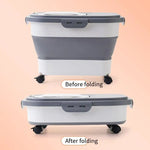 Collapsible Cat Dog Food Storage Container Airtight Box