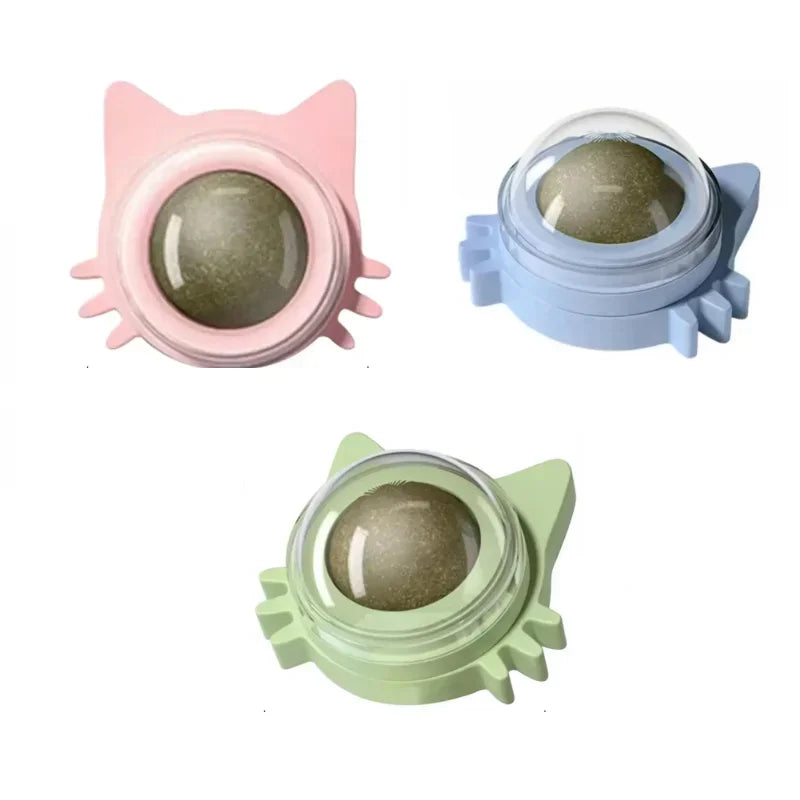 Natural Catnip Rotating Wall Stick Scratch Cat Toy