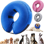 Inflatable Dog Recovery Collar Soft Protective Blow Up