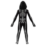 Scary Zombie Costume Cosplay Skeleton Skull Costume Suit Halloween Costume for Kids Adult Carnival Party Dress Up