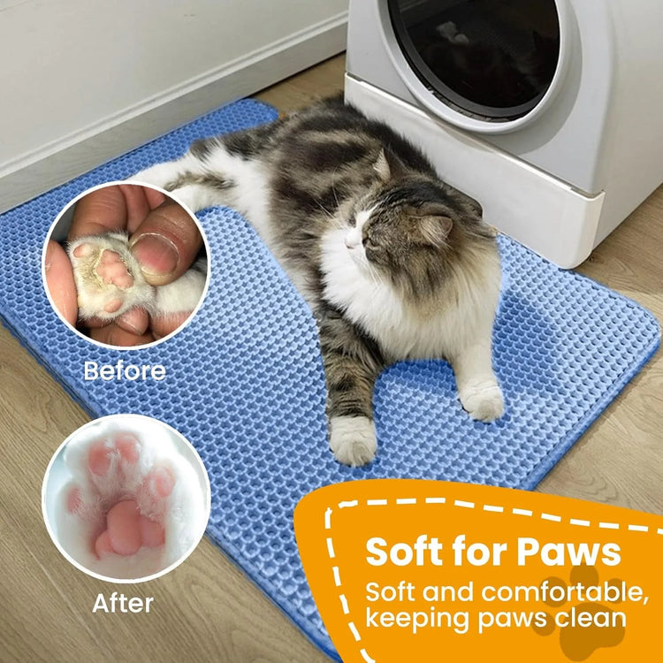 Cat Litter Mat Double Layer Non Slip Waterproof Mat