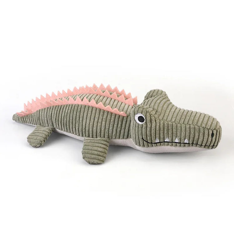 Realistic Crocodile Plush Squeaky Chew Puppy Teeth Toy