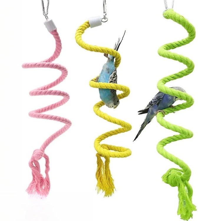 Parrot Climbing Rope Bird Chew Swing Toys Pet Set