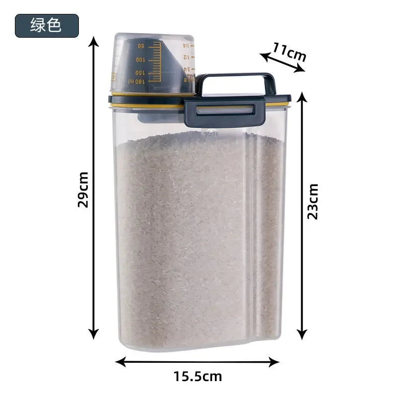 Cat Dog Food Storage Container Sealed Plastic Airtight