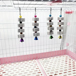 Flower Bird Molar Parrot Grinding Stone Cage Toy