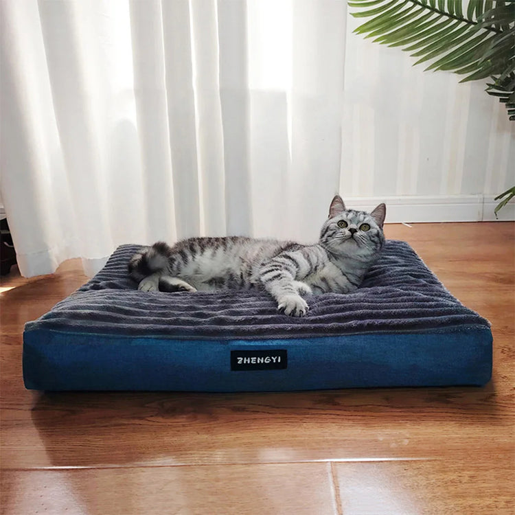 Soft Plush Cat Dog Bed Winter Warm Mattress Cozy