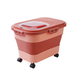Collapsible Cat Dog Food Storage Container Airtight Box