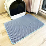 Double Layer Cat Litter Mat Waterproof Toilet Rug