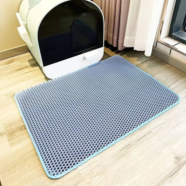 Double Layer Cat Litter Mat Waterproof Toilet Rug