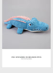 Realistic Crocodile Plush Squeaky Chew Puppy Teeth Toy