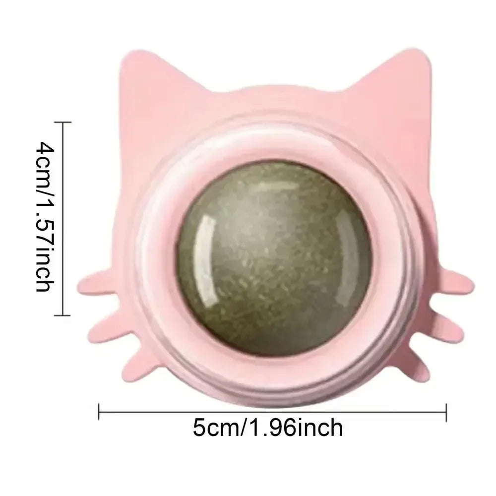 Natural Catnip Rotating Wall Stick Scratch Cat Toy