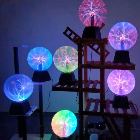 Magic Plasma Ball Lamp Touch Glass LED Night Light Atmosphere Lights Christmas Party Bedroom Decor Kids Birthday Gift Toy