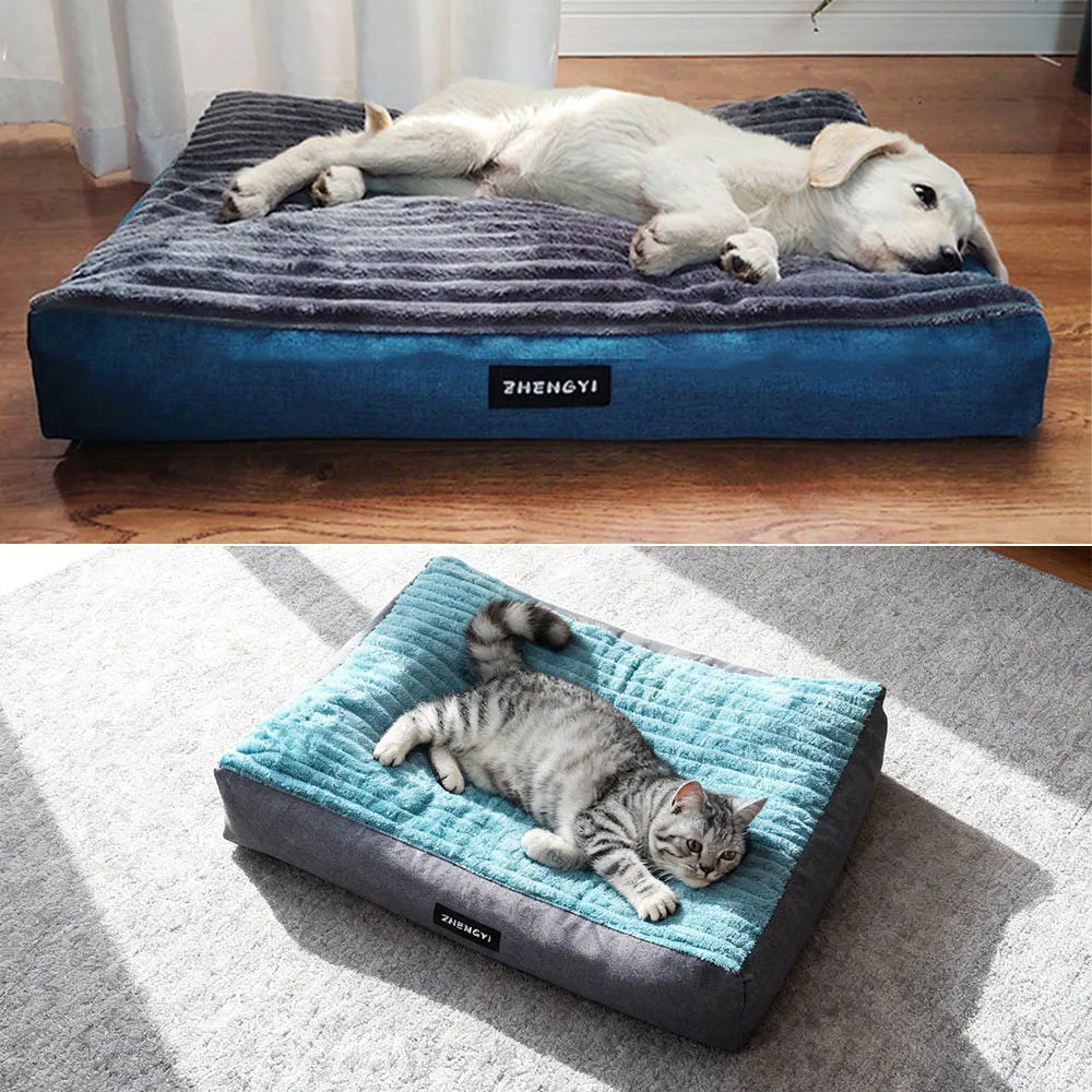 Soft Plush Cat Dog Bed Winter Warm Mattress Cozy