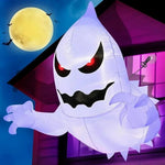 1Pc 1.4m Halloween Ghost Scary Inflatable Giant Blow Up Foldable Phantom Unique Coming Party Outside Yard Garden Lawn Decor Prop