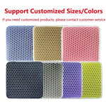 Double Layer Cat Litter Mat Waterproof Toilet Rug